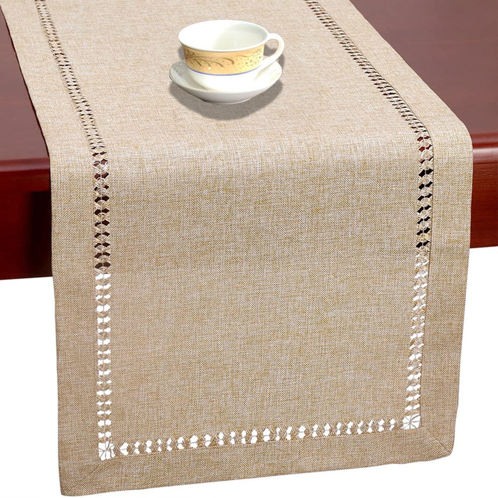 Polyester Table Runner in Solid Colors for Coffee Tables