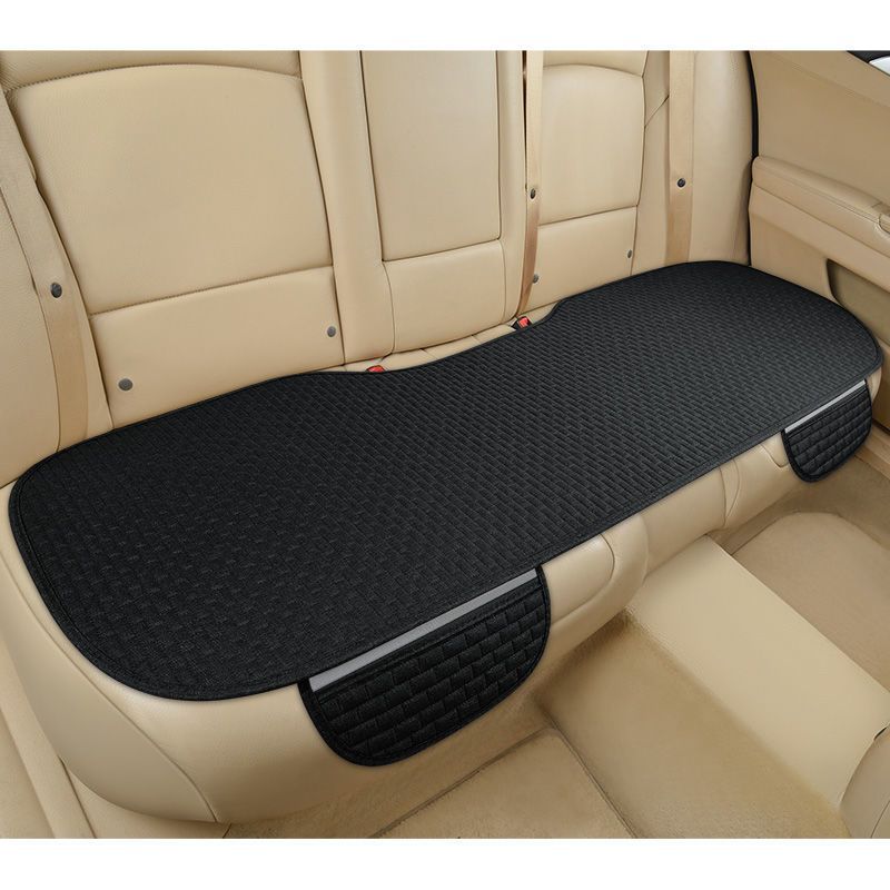 Universal Linen Car Cushion Set in Black Red Coffee Cream
