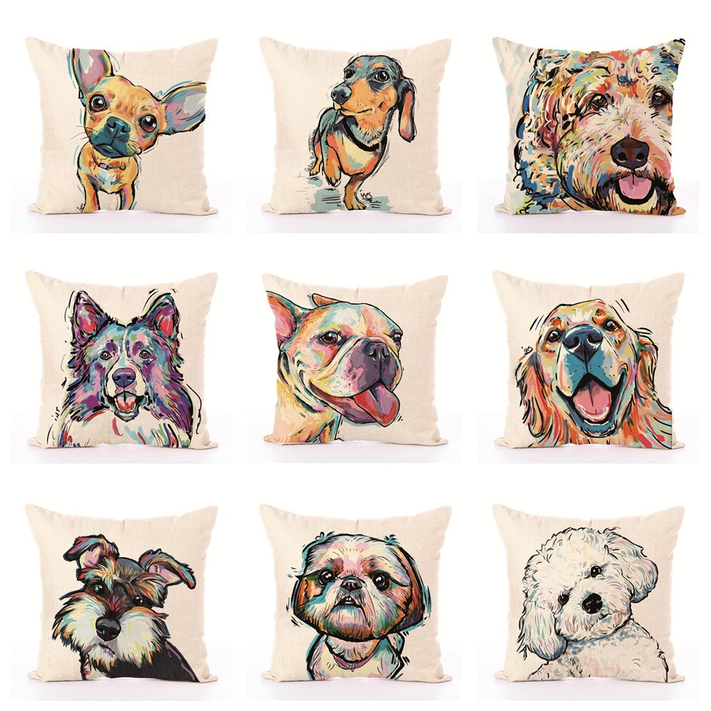 White Polyester Peach Skin Cushion Covers 45cm x 45cm