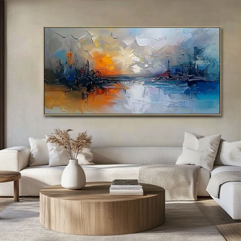 Handmade Oil Painting Landscape Canvas Art for Living Room