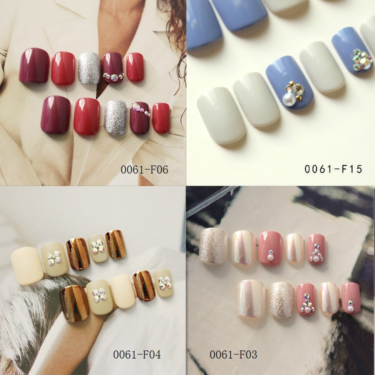 ABS Nail Art Stickers with Crystals Eco-Friendly Set