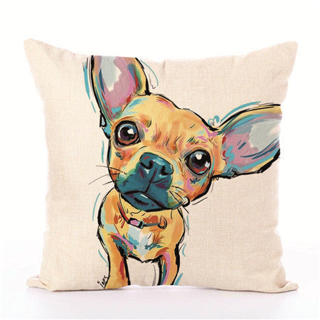 White Polyester Peach Skin Cushion Covers 45cm x 45cm