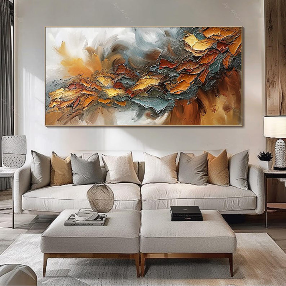 Abstract Hand-Painted Canvas Oil Painting for Home Decor