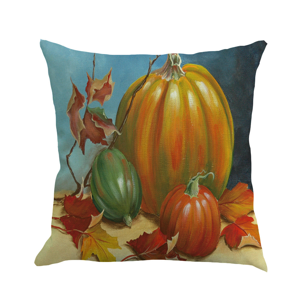 Linen Thanksgiving Cushion Pillow Case 45x45cm