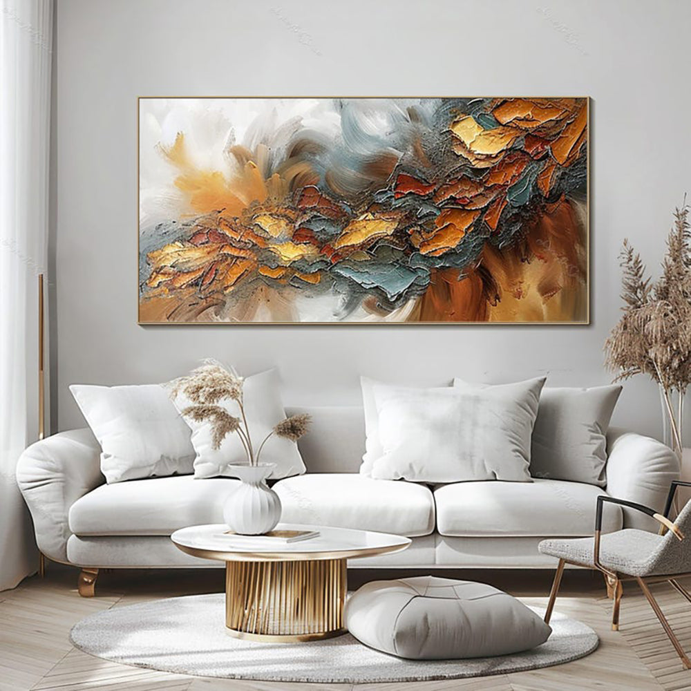Abstract Hand-Painted Canvas Oil Painting for Home Decor