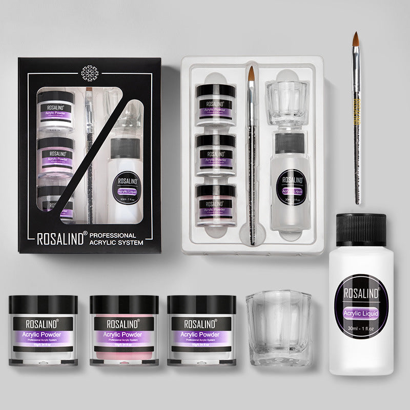 Acrylic System Kit for Nail Extension and Carving