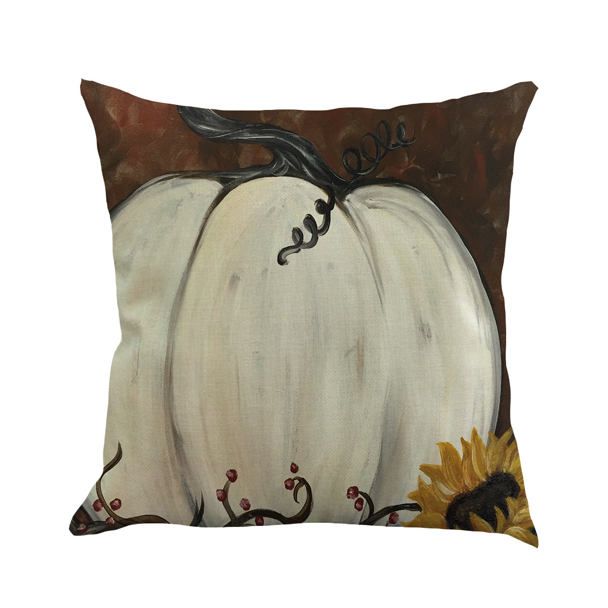 Linen Thanksgiving Cushion Pillow Case 45x45cm