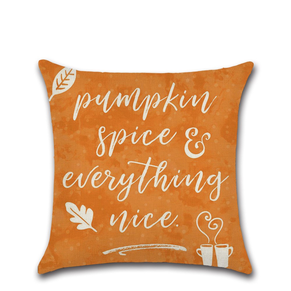 Thanksgiving Spandex Cushion Cover 45x45cm Pastoral Style