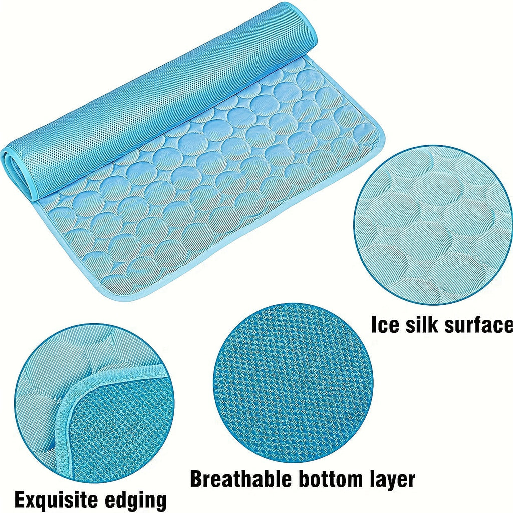 Ice Silk Dog Cooling Mat for Indoor and Outdoor Use
