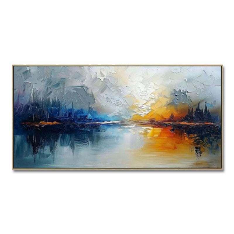 Handmade Oil Painting Landscape Canvas Art for Living Room