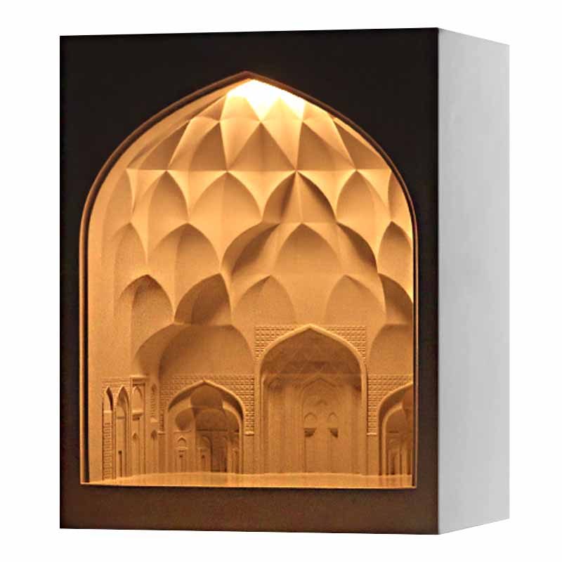 Cement Table Lamp Adjustable Brightness White Gray