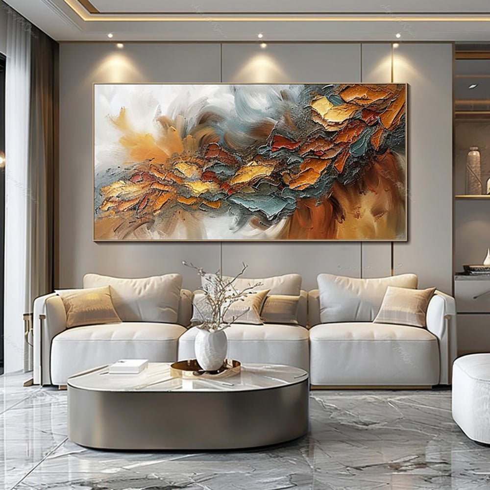 Abstract Hand-Painted Canvas Oil Painting for Home Decor