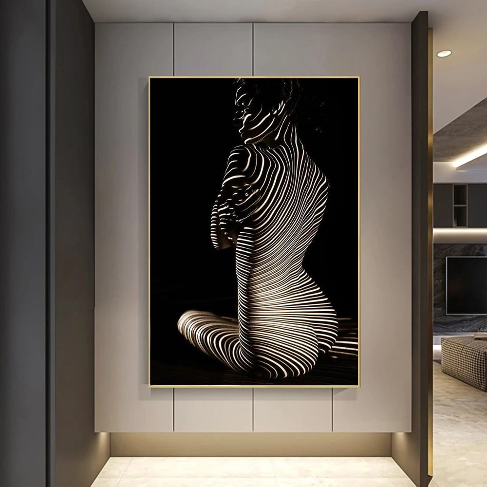 Modern Abstract Female Art Canvas Decoration 20x30cm
