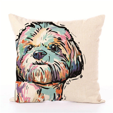 White Polyester Peach Skin Cushion Covers 45cm x 45cm