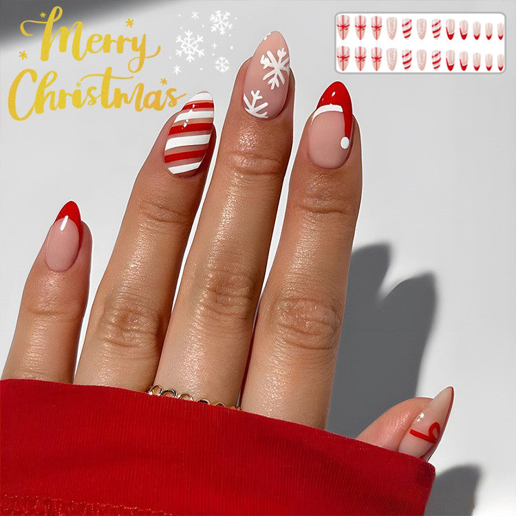Christmas Nail Art Stickers 24pcs for Holiday Wear