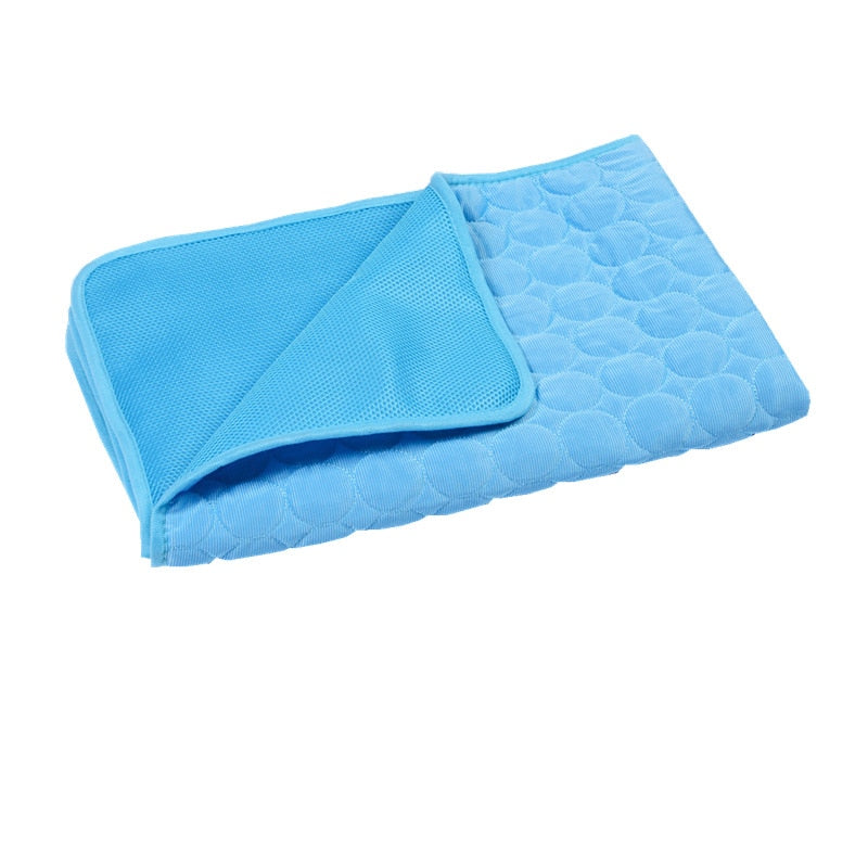 Ice Silk Dog Cooling Mat for Indoor and Outdoor Use