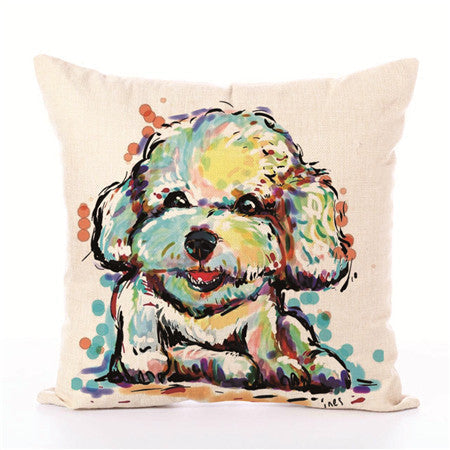 White Polyester Peach Skin Cushion Covers 45cm x 45cm