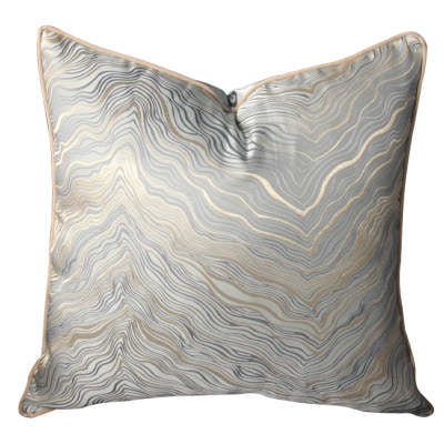 Light Luxury Cushion Pillow in Stripe Pattern