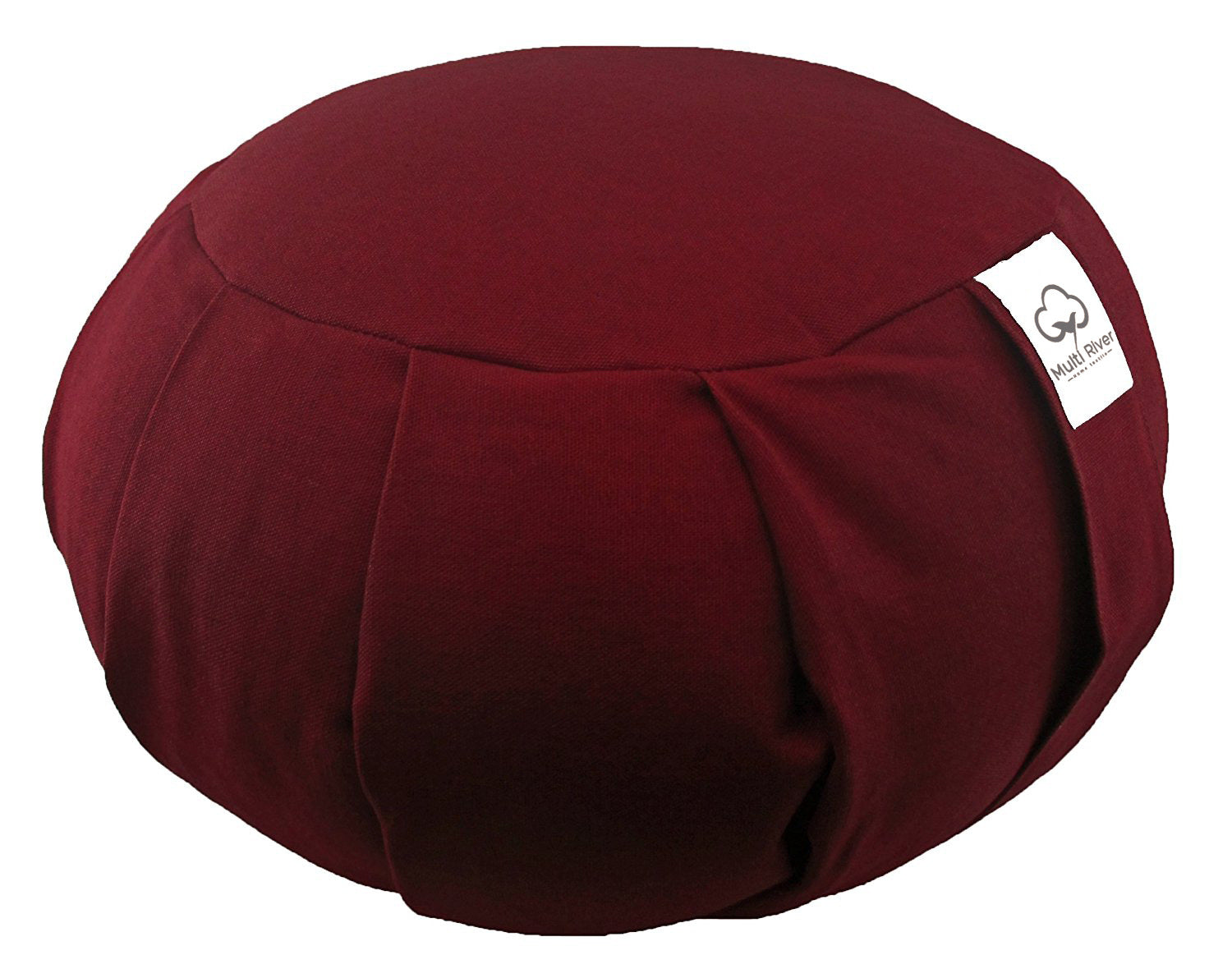 Cotton Meditation Cushion 36cm Black Breathable Yoga