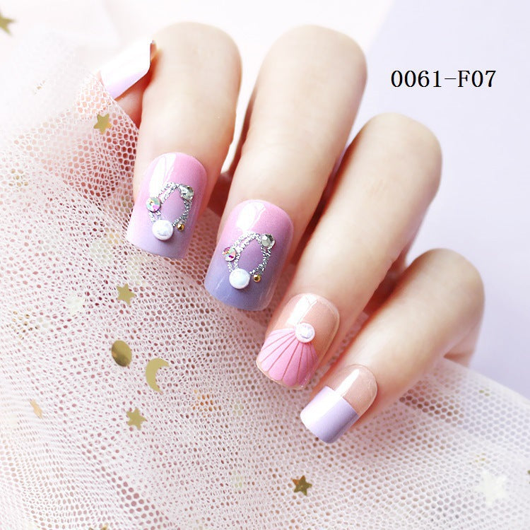 ABS Nail Art Stickers with Crystals Eco-Friendly Set