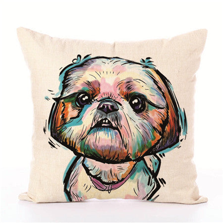 White Polyester Peach Skin Cushion Covers 45cm x 45cm