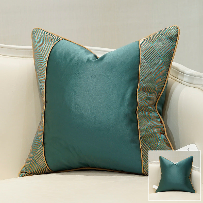 Light Luxury Cushion Pillow in Stripe Pattern