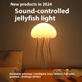 LED Jellyfish Mood Lamp Portable Night Light for Desk