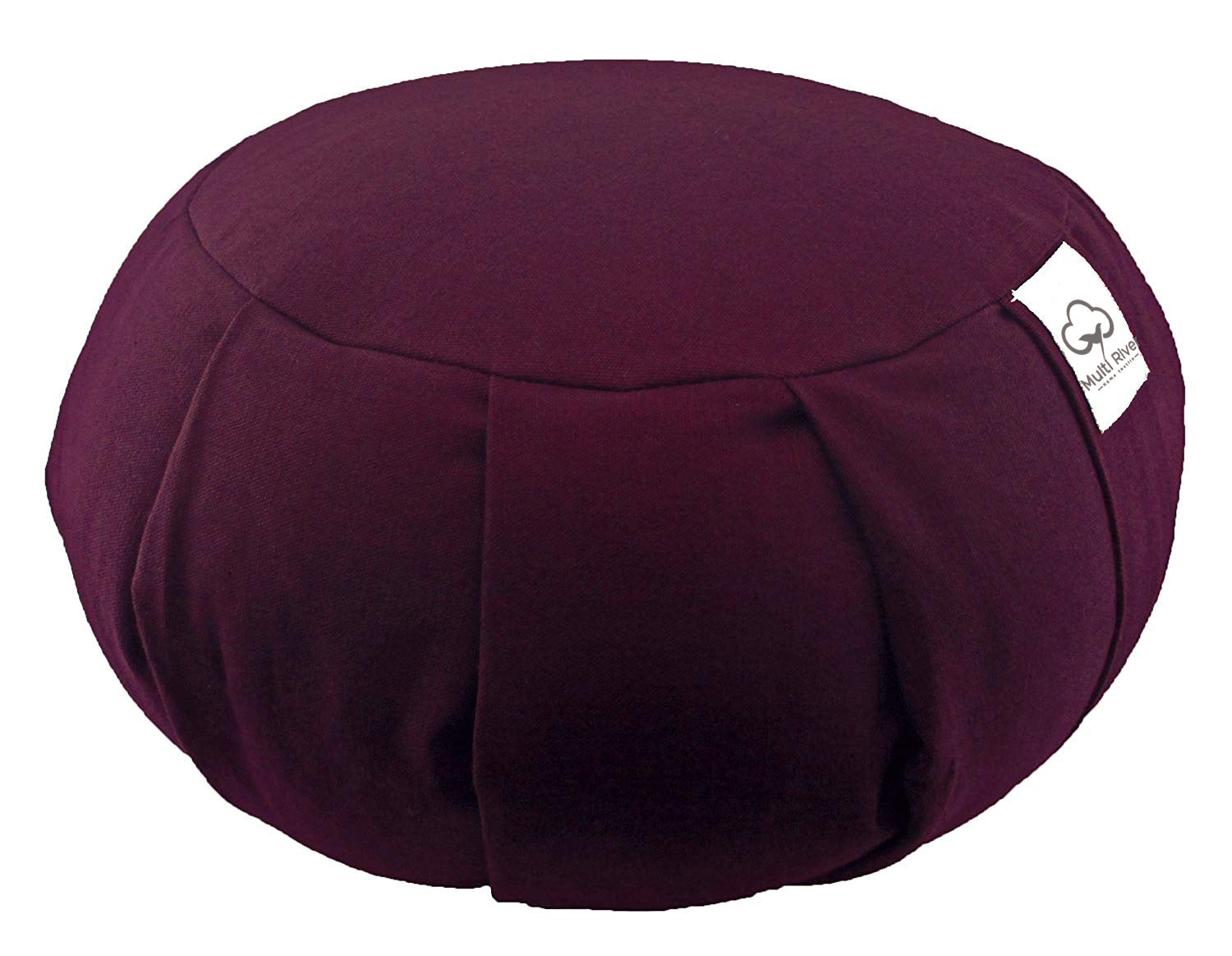 Cotton Meditation Cushion 36cm Black Breathable Yoga