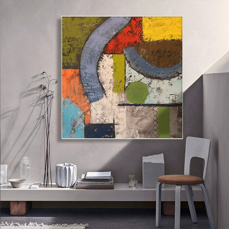 Abstract Hand Painted Oil Canvas Wall Art
