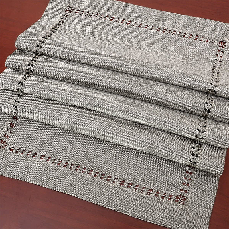 Polyester Table Runner in Solid Colors for Coffee Tables