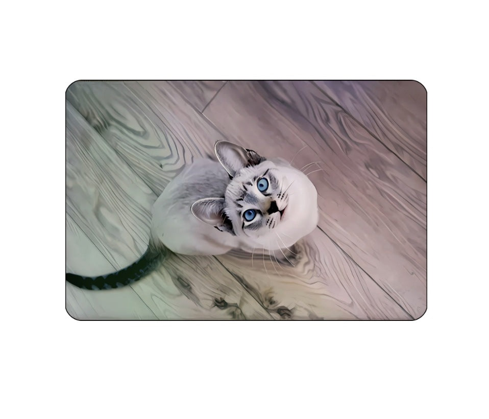 Cartoon Crystal Velvet Floor Mat Home