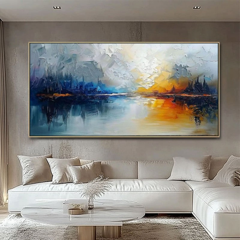 Handmade Oil Painting Landscape Canvas Art for Living Room