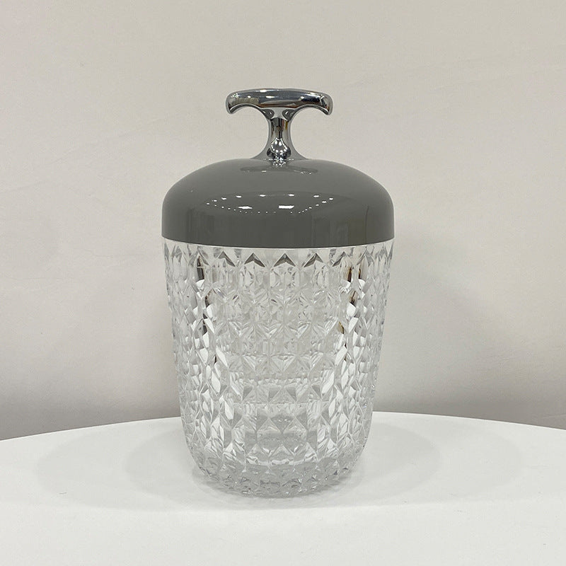 Pine Cone Crystal Macaron Night Light Table Lamp