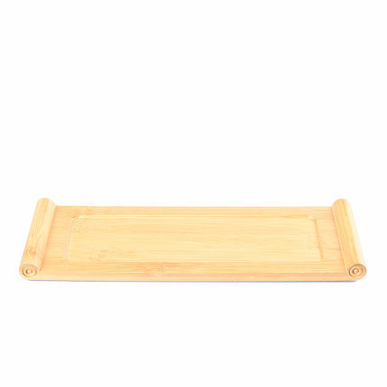 Bamboo Rectangular Tea Table Tray Solid Wood