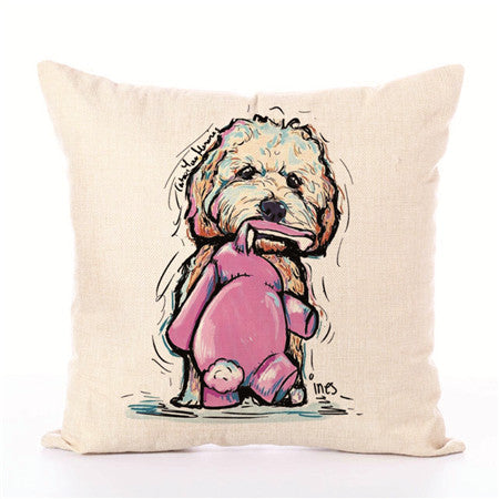 White Polyester Peach Skin Cushion Covers 45cm x 45cm