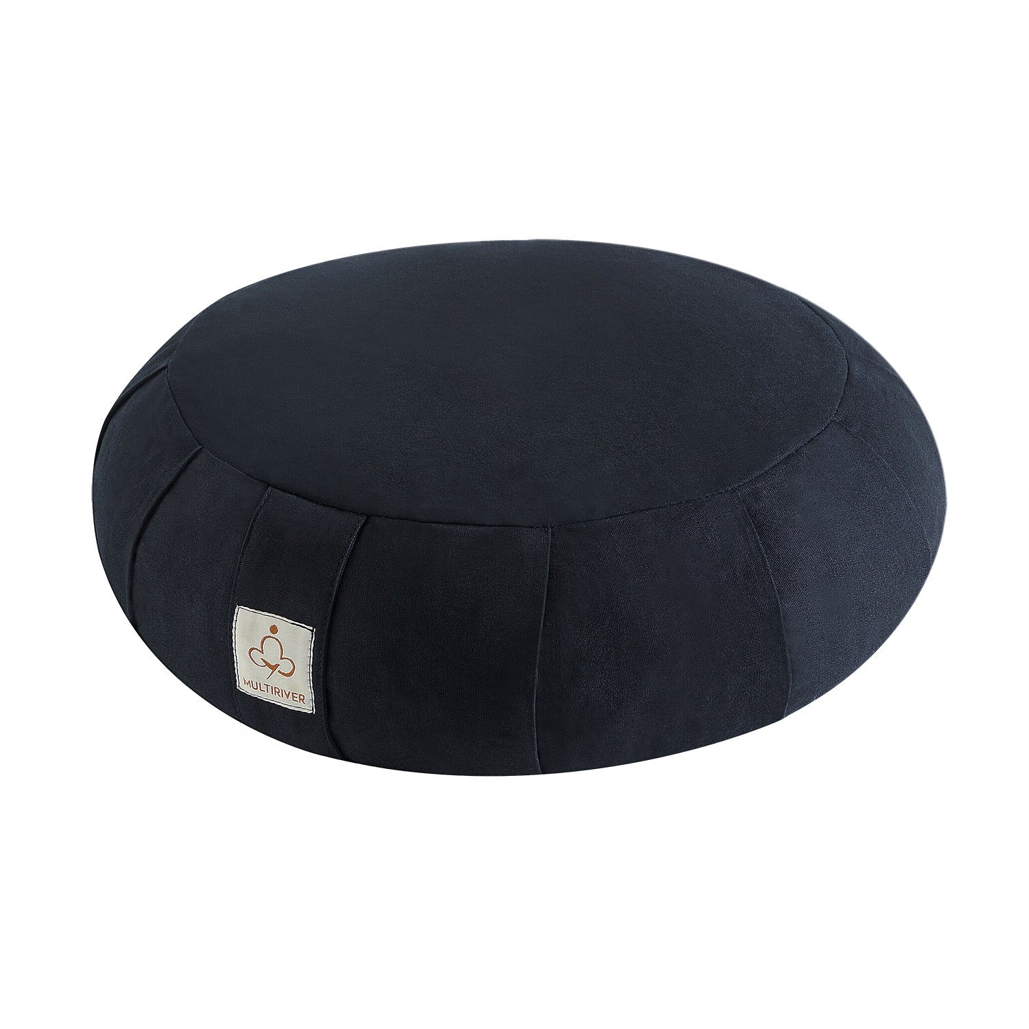Cotton Meditation Cushion 36cm Black Breathable Yoga