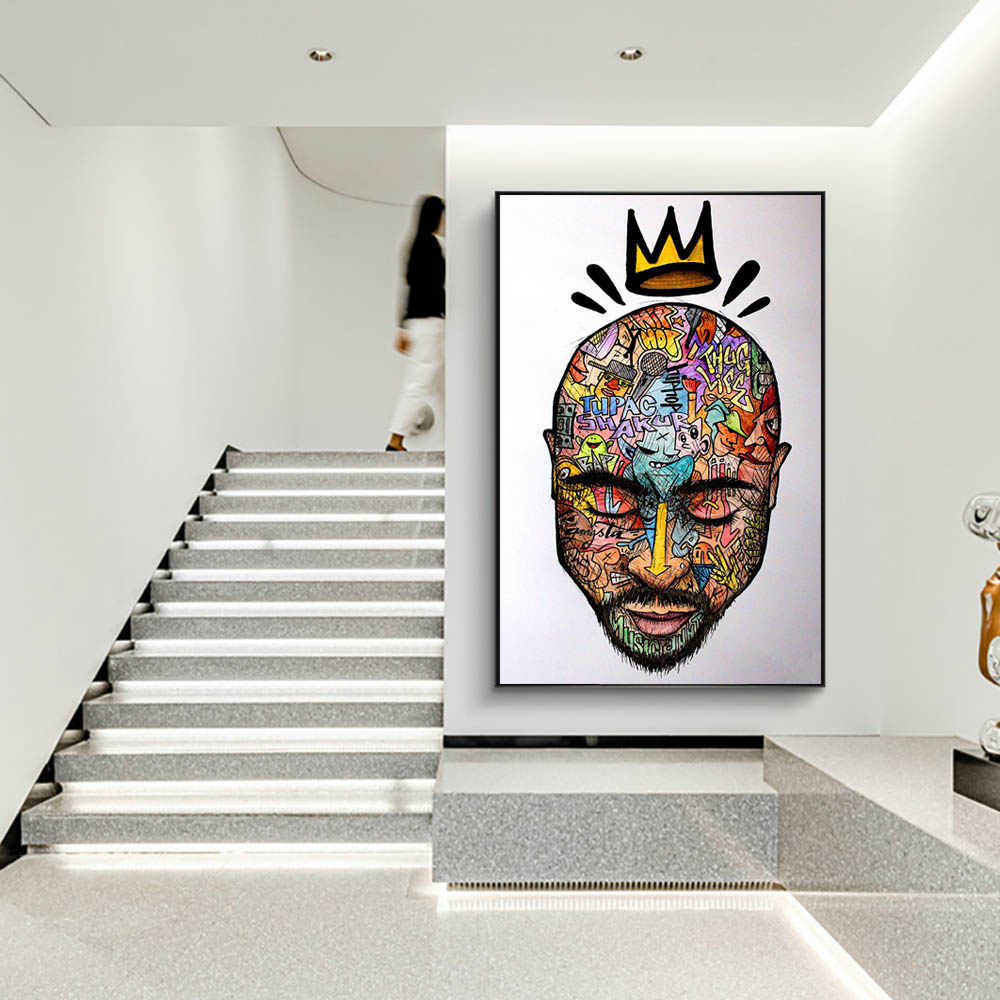 Abstract Rapper Wall Art Poster Canvas Decoration