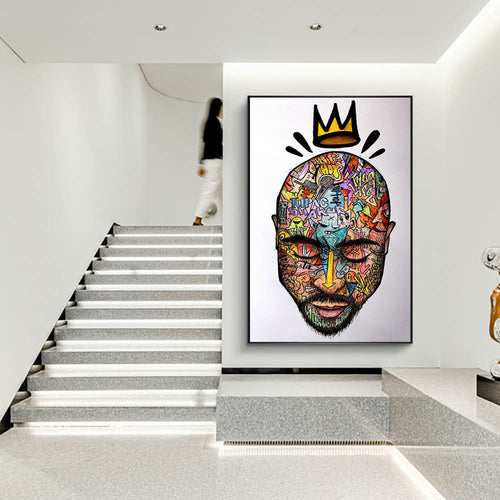 Abstract Rapper Wall Art Poster Canvas Decoration