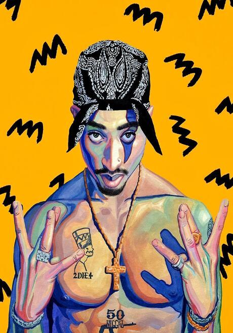 Abstract Rapper Wall Art Poster Canvas Decoration