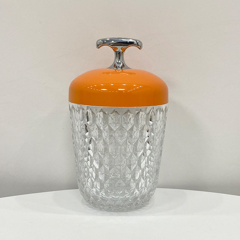 Pine Cone Crystal Macaron Night Light Table Lamp