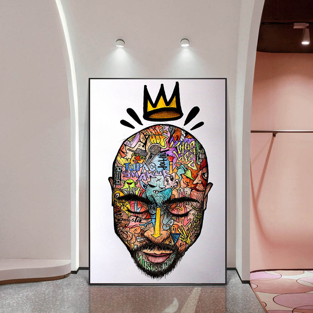 Abstract Rapper Wall Art Poster Canvas Decoration
