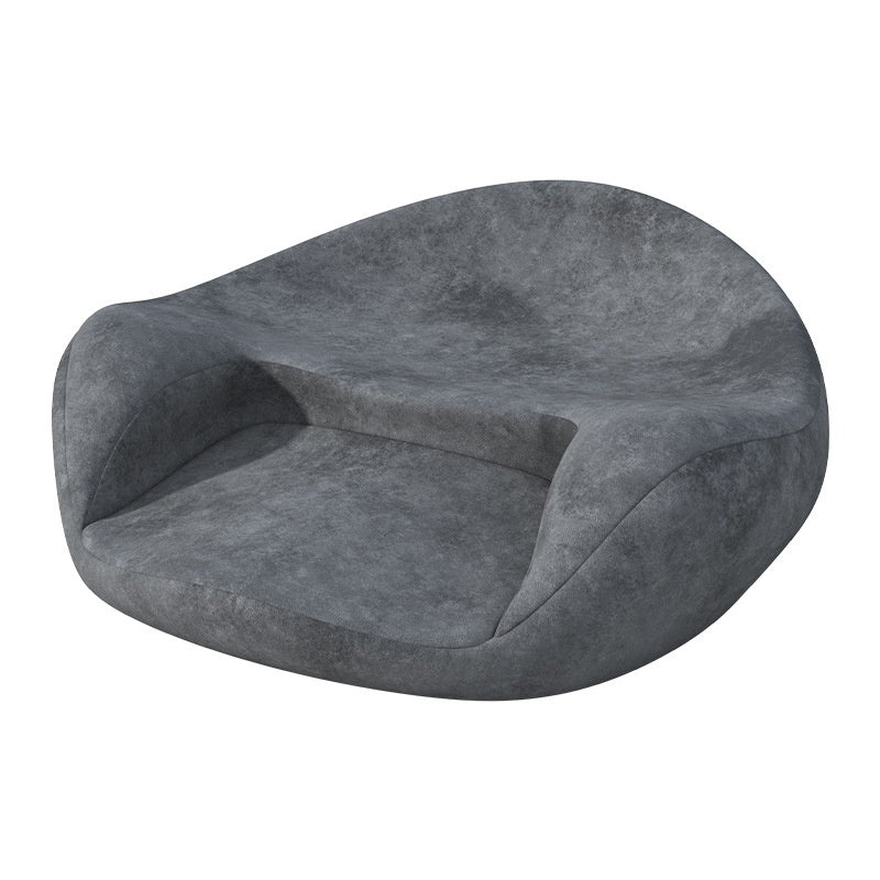 Faux Leather Ergonomic Meditation Cushion with Memory Foam