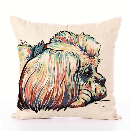 White Polyester Peach Skin Cushion Covers 45cm x 45cm