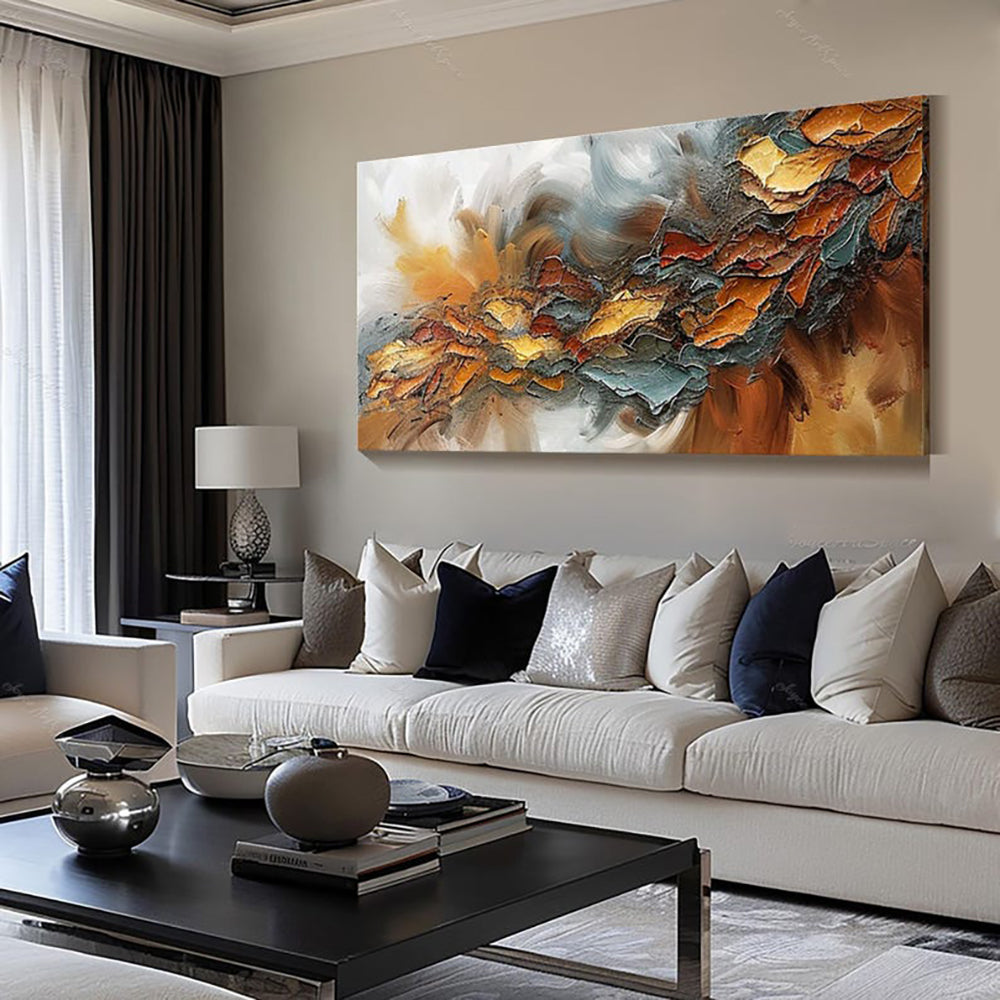 Abstract Hand-Painted Canvas Oil Painting for Home Decor