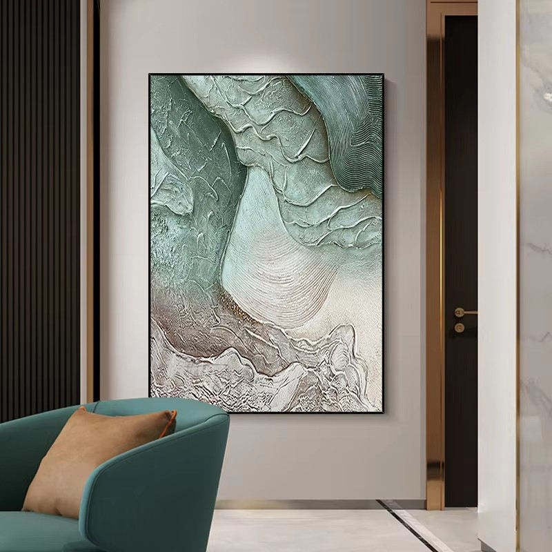 Abstract Hand-Painted Canvas Oil Painting for Living Room