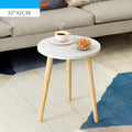 Solid Wood Round Coffee Table for Living Room
