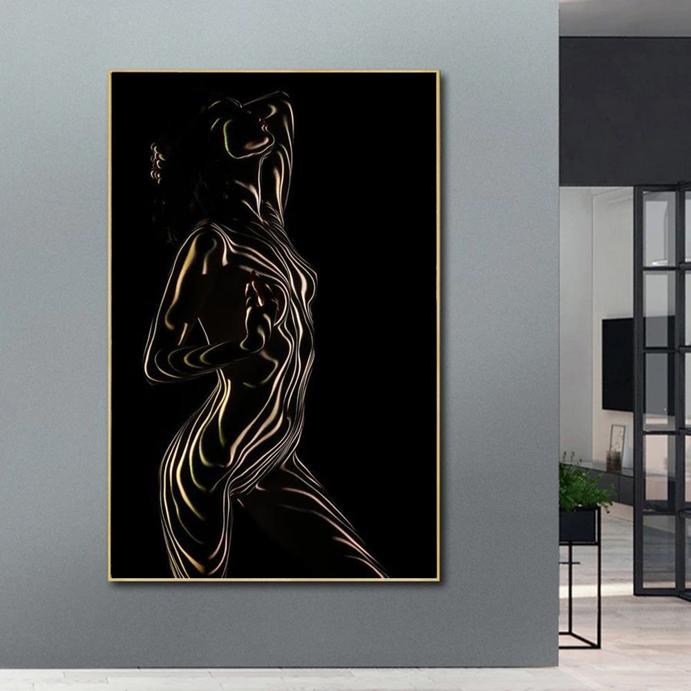 Modern Abstract Female Art Canvas Decoration 20x30cm