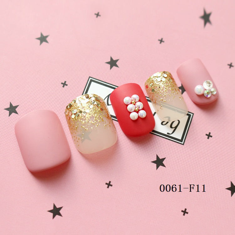 ABS Nail Art Stickers with Crystals Eco-Friendly Set