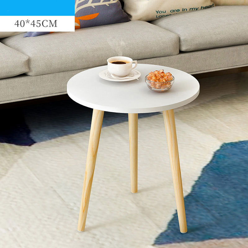 Solid Wood Round Coffee Table for Living Room