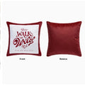Red Plush Living Room Sofa Cushion for New Year